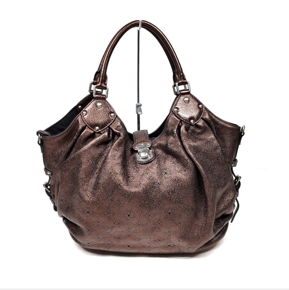 Louis Vuitton LV Shoulder Bag Morudore Brown Mahina handbag - Picture 1 of 9